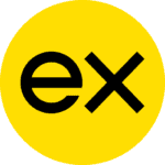 Exness logo - Licensed forex trading broker with 3.7 star rating